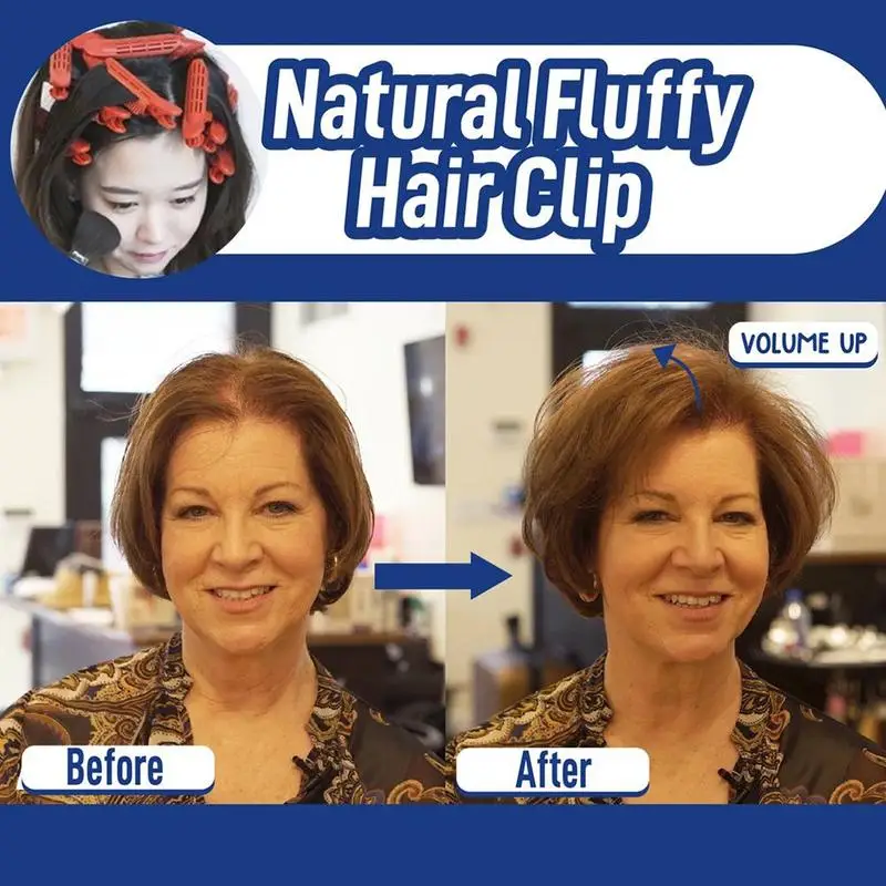 

Plastic Natural Fluffy Hair Clip Curly Hair Root Fluffy Hair Hair Styling Clip Tool Bangs Accessories 1pc Clip Hairpins X1U7