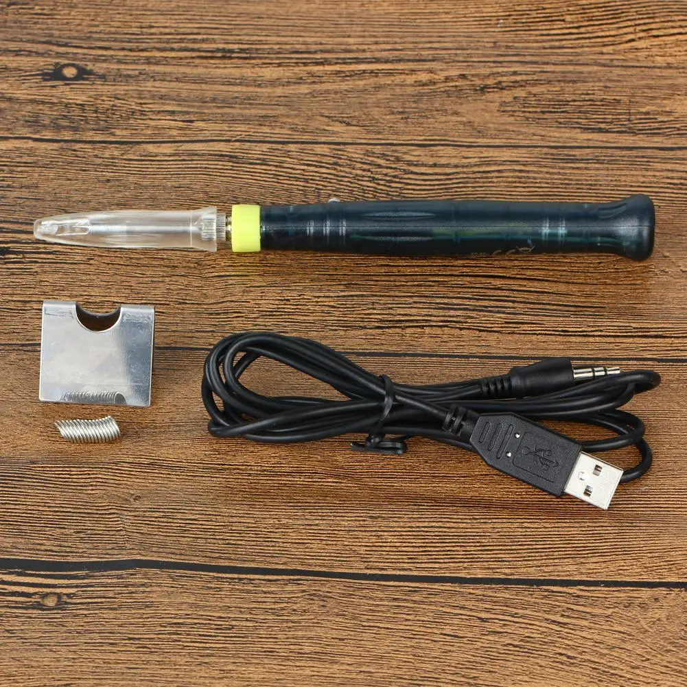 

5V 8W Mini Portable USB Electric Powered Soldering Iron Pen Tip Switch Electrical Soldering Iro for Welding Rework Repair