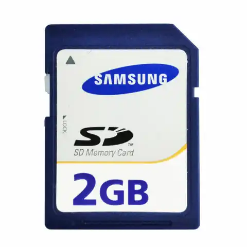 Samsung 2GB SD Стандартная карта памяти синий безопасный цифровой 2GB подлинный для камер