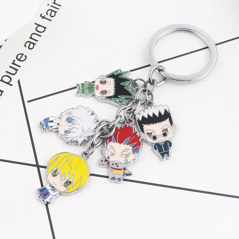 Hunter x GON FREECSS Killua Kurapika Leorio Hisoka модель куклы из сплава фигурка брелка для ключей