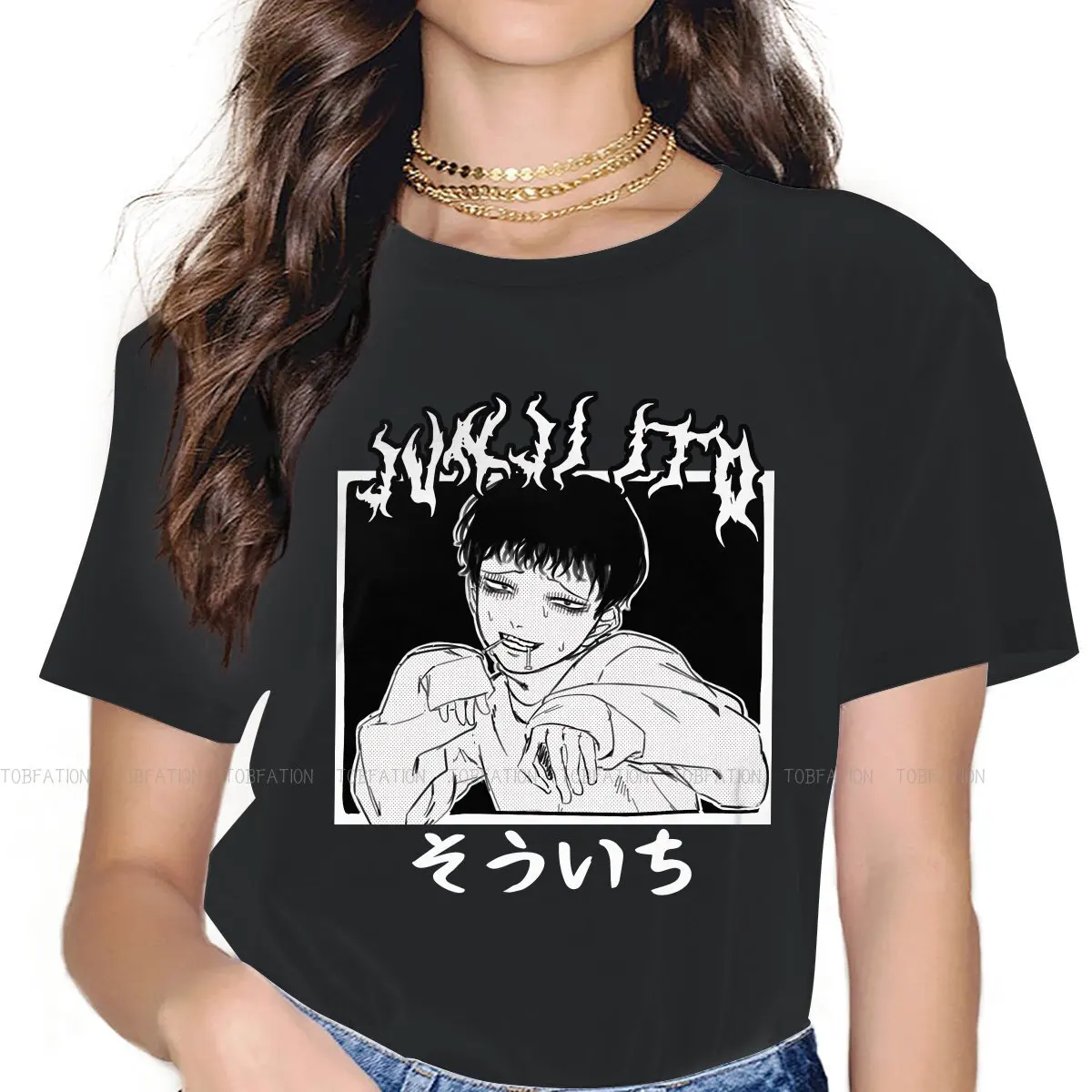 

Женская футболка в стиле Харадзюку, размеры 5XL