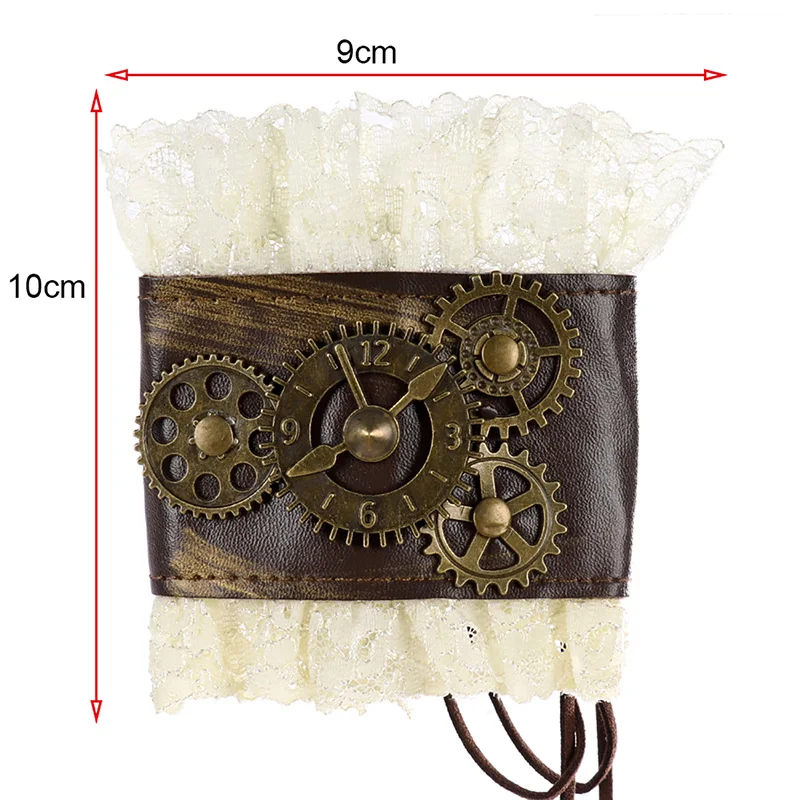 Винтажный браслет на запястье в стиле стимпанк Хэллоуин|Реквизит для костюмов| |