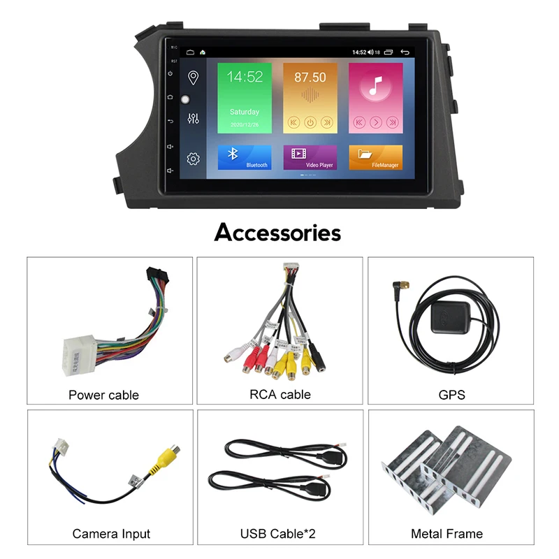 Автомобильный мультимедийный плеер MEKEDE проигрыватель на Android 10 с 7 "экраном GPS