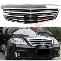 styling center grille abs front bumper grill vertical bar middle grill for mercedes benz s class w221 2009 2011