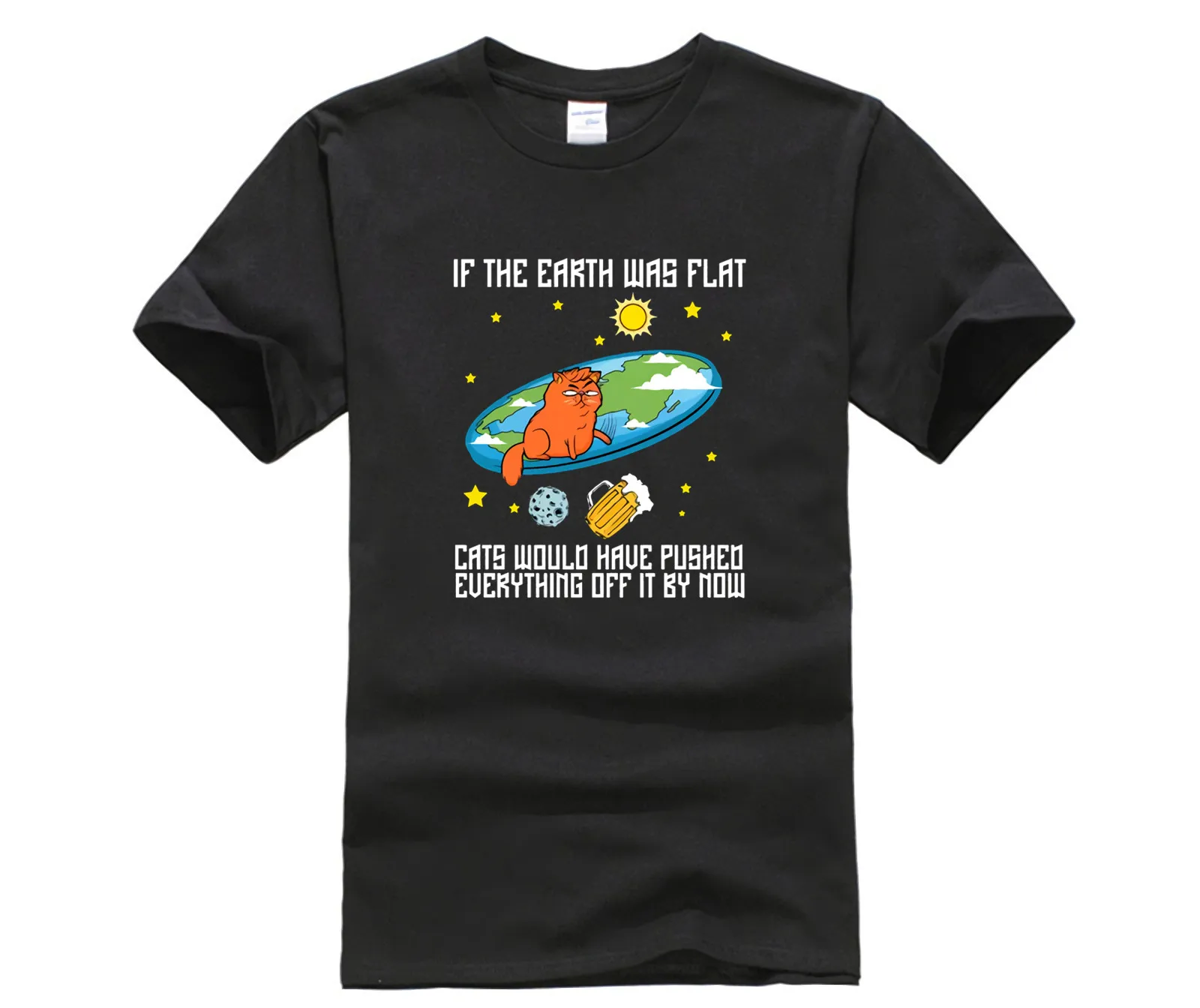Топ Для мужчин футболка смешной плоской земли шутка плоская earther общества звонка