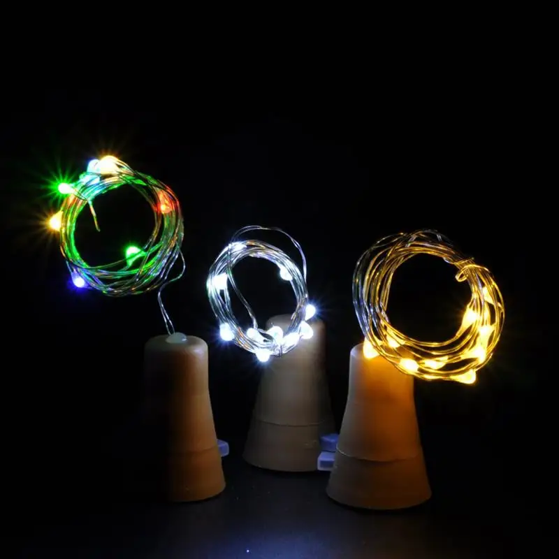 10LED Солнечная гирлянда из пробкового дерева в форме гирлянды светодиодные