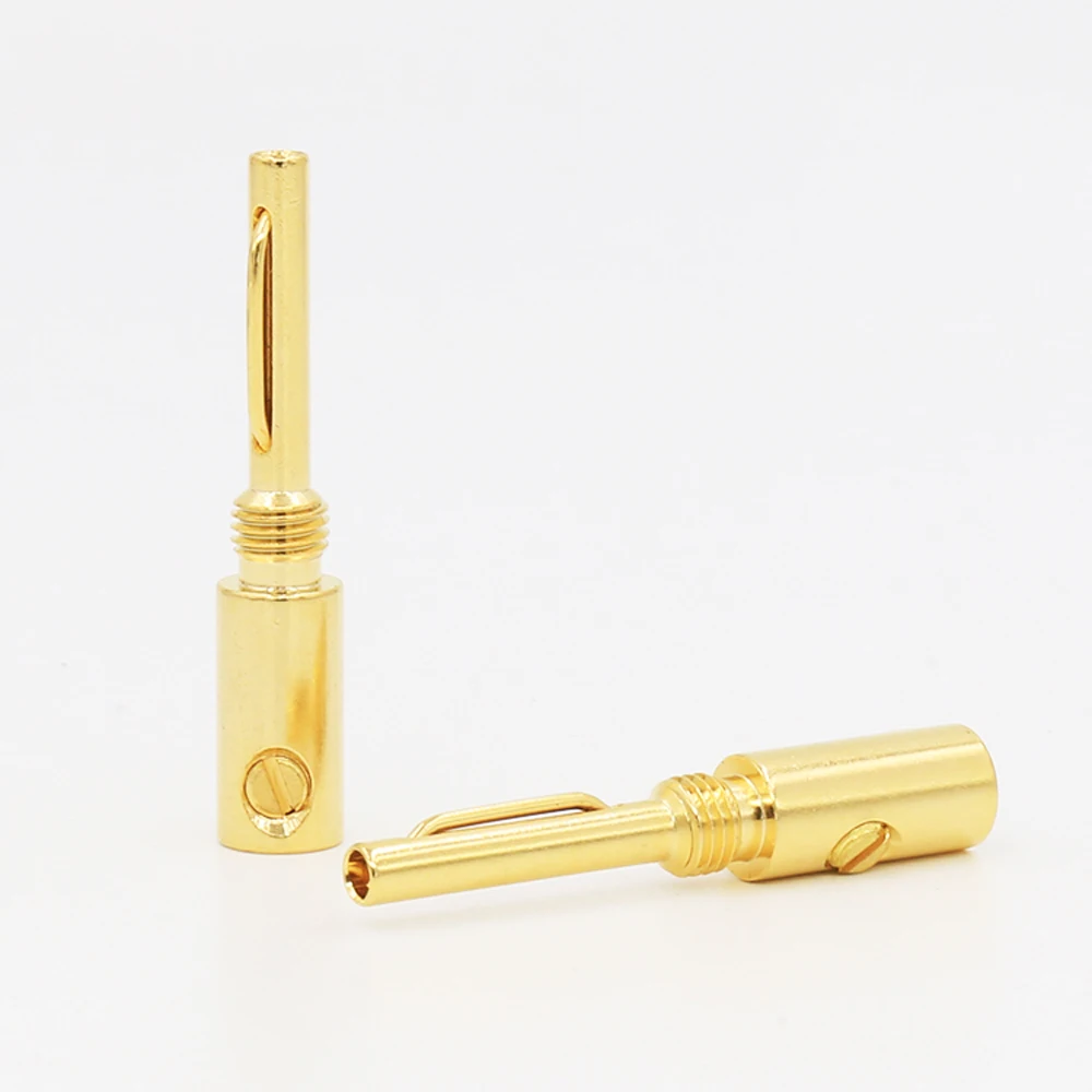 

16pcs/lot Hifi gold plated Banana plug, banana adapter Connectors,Audio speaker jack