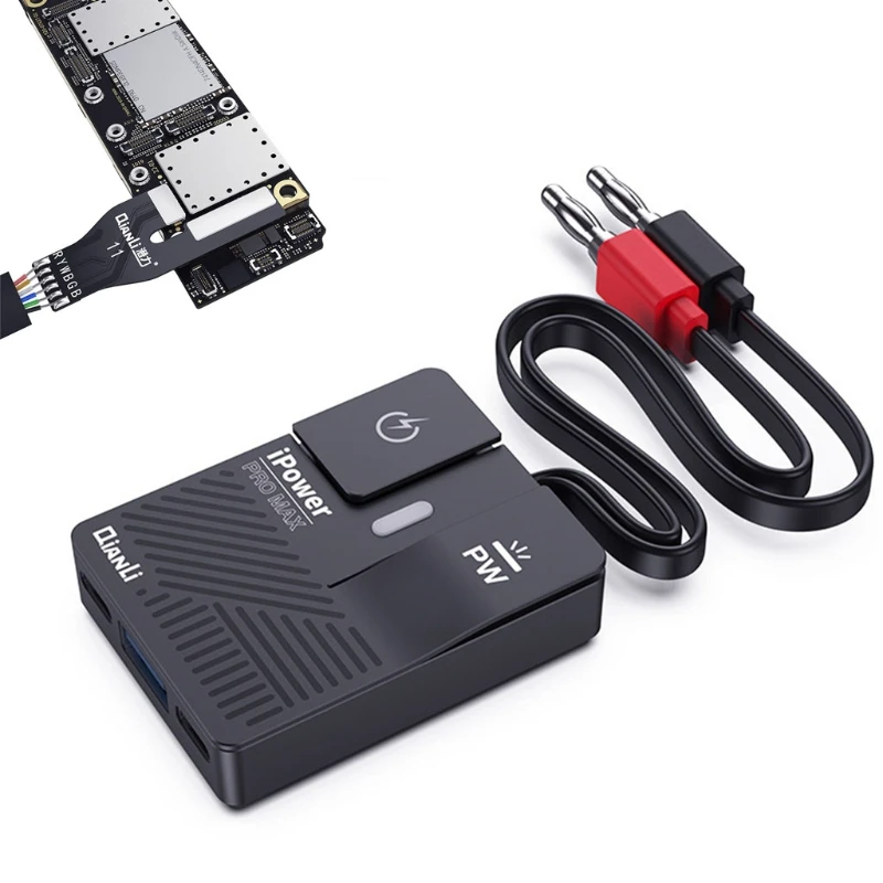 

Кабель питания постоянного тока для ремонта материнской платы i Power Pro Max для телефона/11Pro/11Pro с интерфейсом Type-C для подключения к 3 гибким кабе...