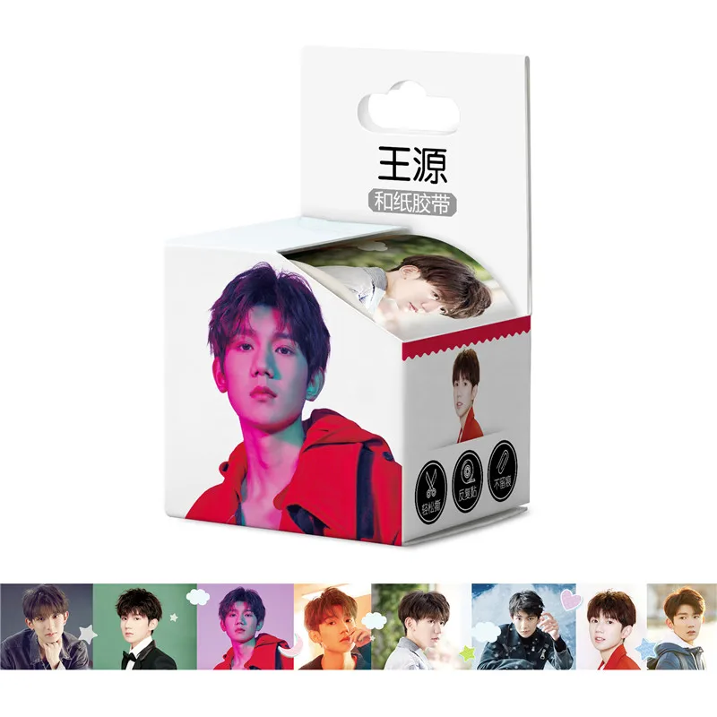 10 коробок/партия TFBOYS Tape TOY The Fighting Boys Karry Roy Jackson Washi бумажная наклейка для учётной