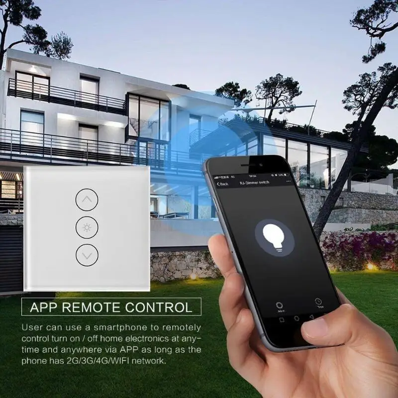 Стандарт США ЕС Великобритании беспроводной WiFi умный сенсорный настенный