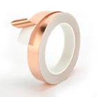 Лента из медной фольги, 20 м, 3 мм, 4 мм, 5 мм, 6 мм, 7 мм, 8 мм, односторонняя, проводящая, клейкая, защита от электромагнитных помех, термостойкая лента, ширина 1 шт.