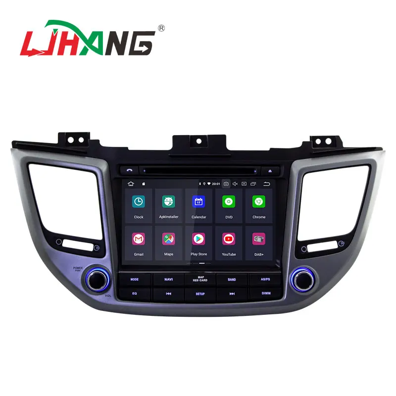 LJHANG 8 дюймов Android 10 автомобильный DVD мультимедийный плеер для HYUNDAI TUCSON ix35 2016 2017 GPS Navi