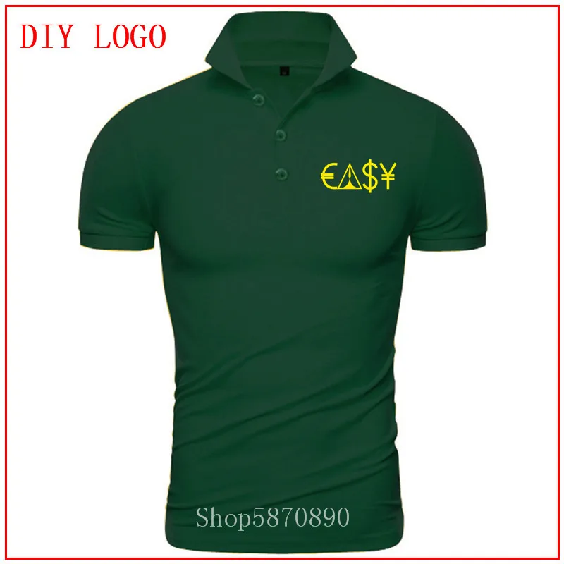 Мужская футболка с принтом Easy Money желтая в стиле хип-хоп модная 2020 | одежда