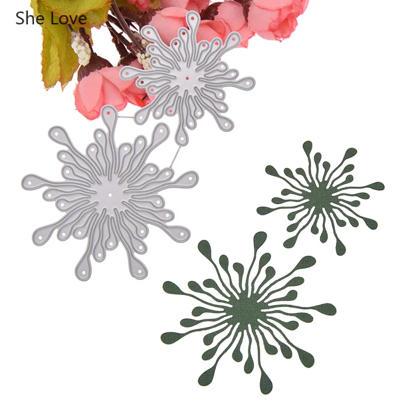 Chzimade фейерверк дизайн металлический Трафаретный вырубной штамп для Скрапбукинг