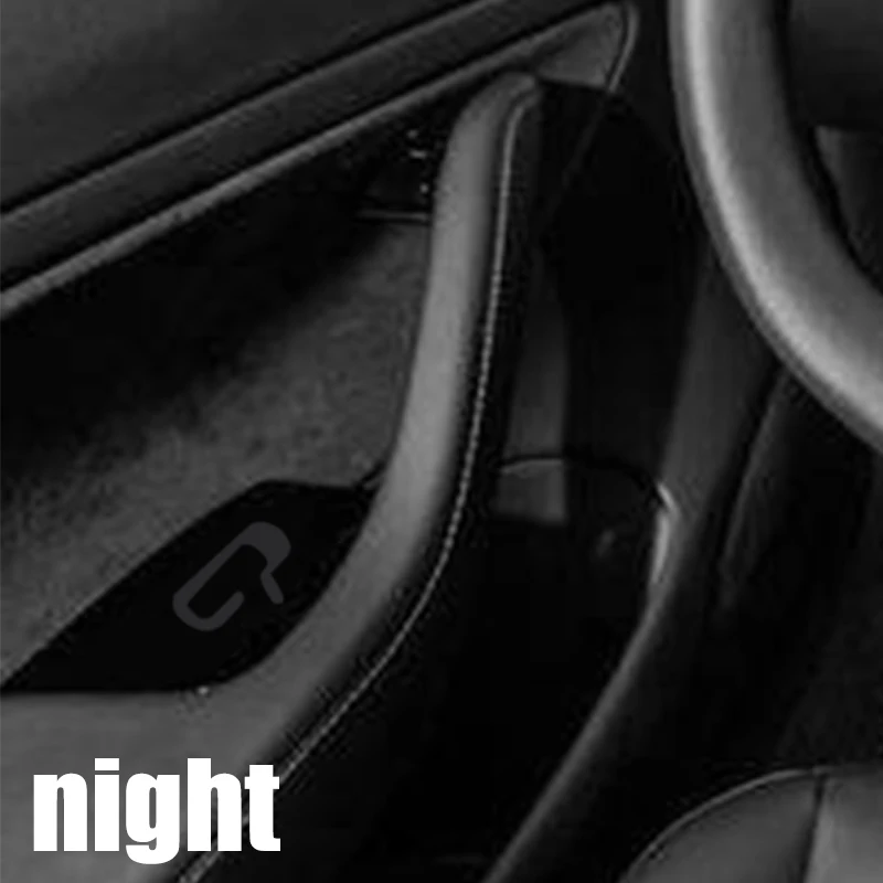 For Tesla Model 3 8PCS/Sheet Open Door Exit Vinyl Sticker Decal White PVC Interior Decoration Button Reminder TREYUES | Автомобили и