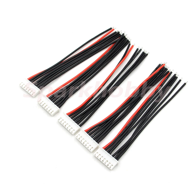 5 шт. Sparkhobby 10 см 100 мм 2s 3s 4s 6s 3/4/5/7 pin 22AWG Удлинительный силиконовый кабель RC Lipo Battery