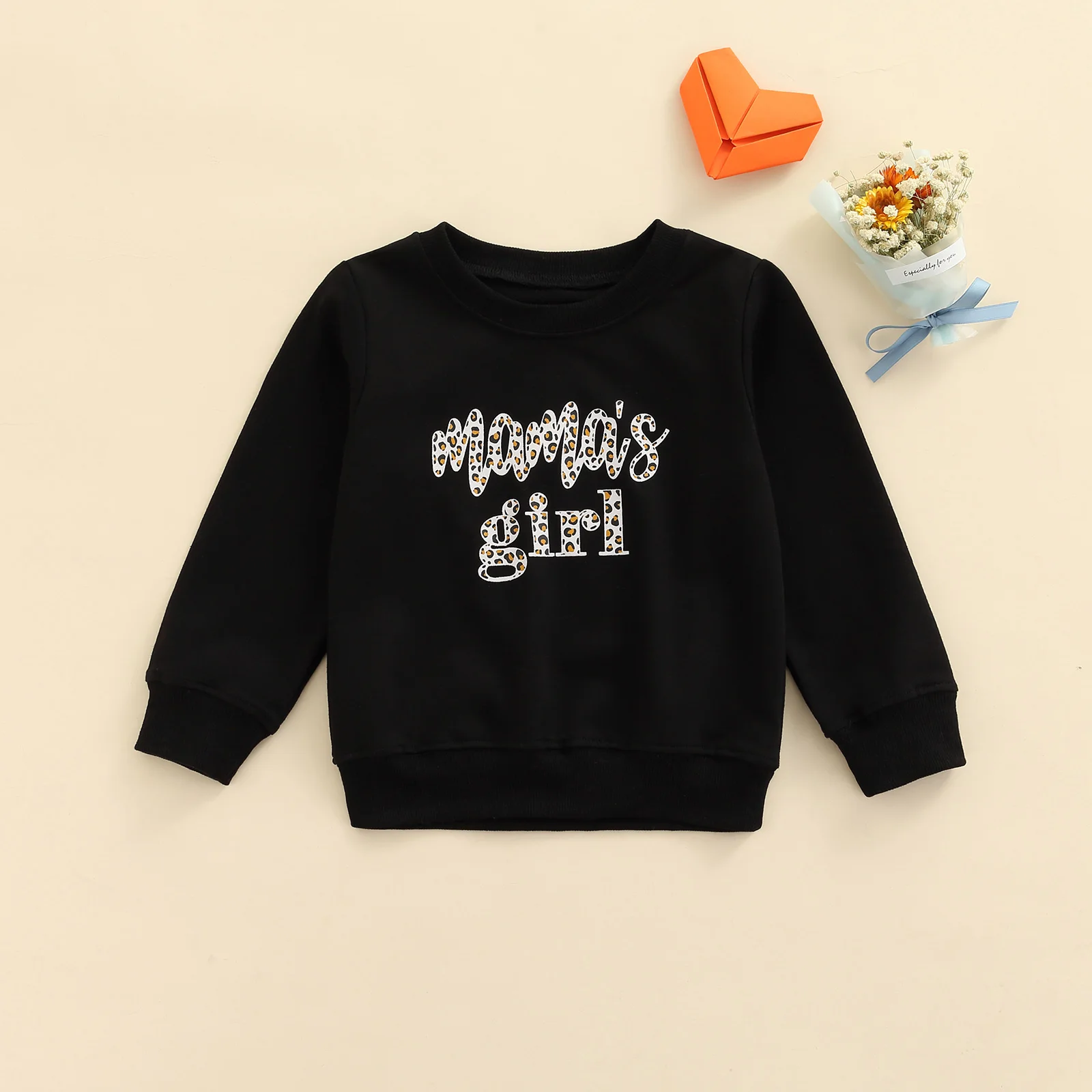 

Осенние повседневные свитшоты с леопардовым принтом для маленьких девочек, толстовки с капюшоном, повседневные свободные пуловеры с кругл...