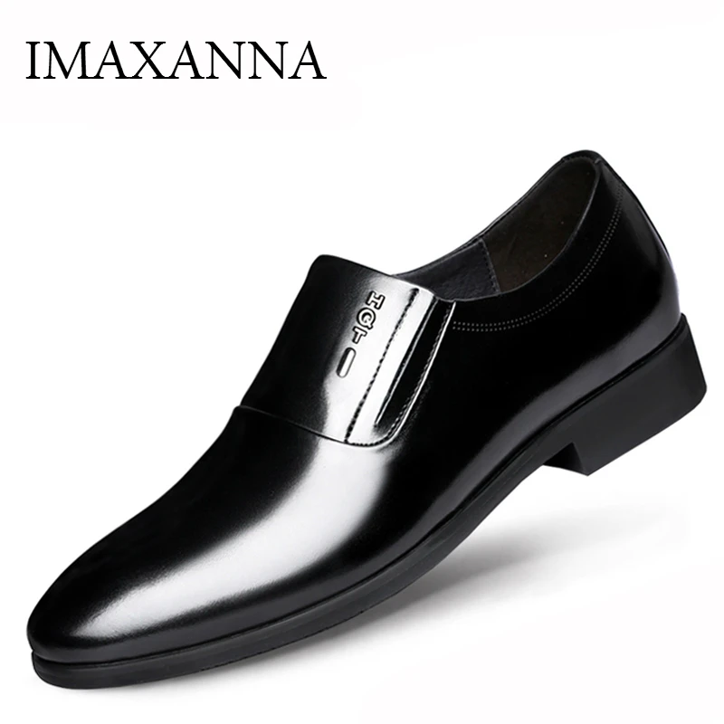 IMAXANNA/мужская повседневная обувь; лоферы; мужские кожаные лоферы; мужская модельная обувь; деловая Свадебная обувь; Мужская обувь; большие размеры 38-47