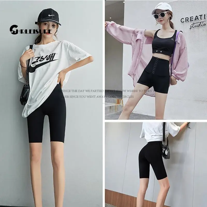 

CHRLEISURE High Waist Yoga Shorts Tummy Control Seamless Fitness Gym Workout Shorts Scrunch Butt Running Clothing Sport Women