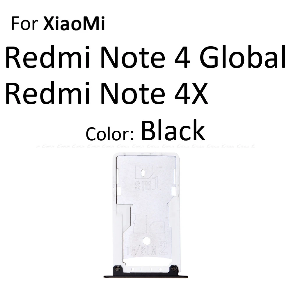 Лоток для sim карты Гнездо Слот ридер адаптер XiaoMi Redmi Note 4 4X Global Micro SD держатель