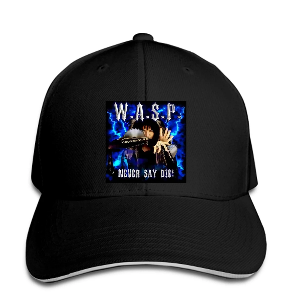 W.A.S.P. never say die Hat Reprint редкая Снэпбэк Кепка Женская кепка с козырьком|Мужские