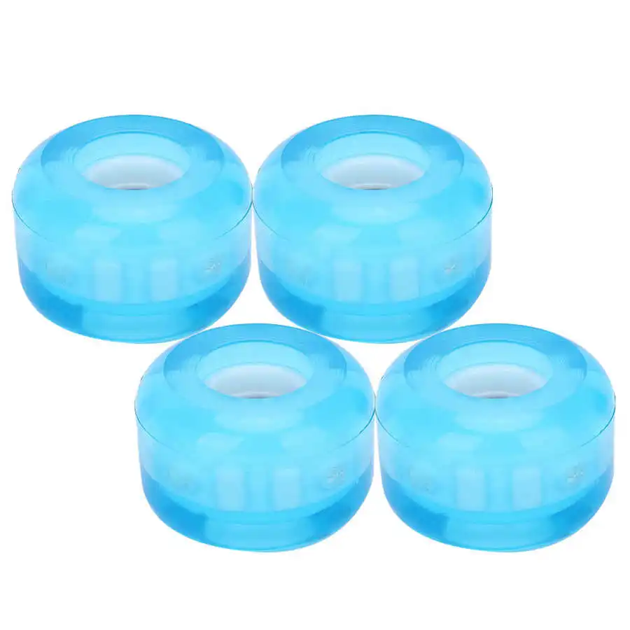 4pcs Skateboard Wheels High Elastic PU Flashing Wheel 52mm Professional Anti-Skid No Noise | Спорт и развлечения