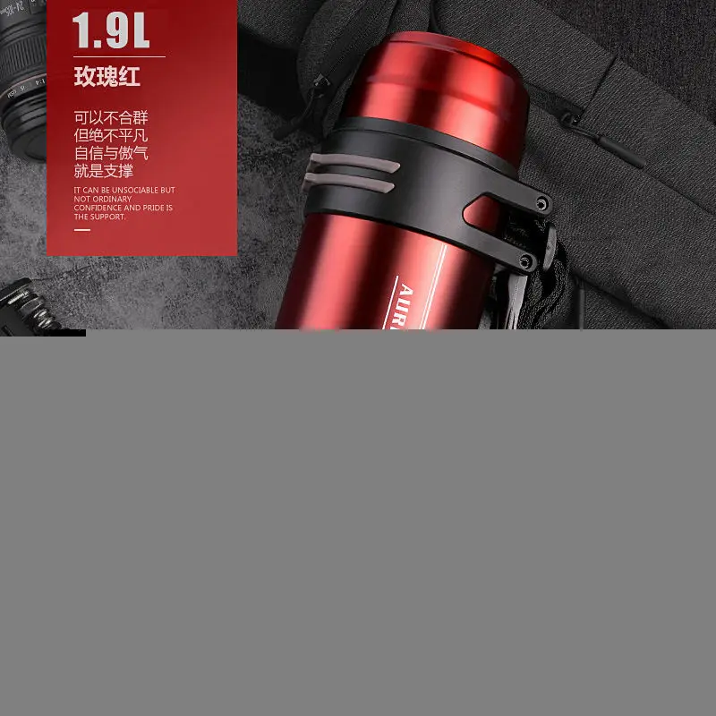 

Large Capacity Stainless Steel Thermos Bottle Insulated Vacuum Flask Water Bottle Outdoor Double Wall Thermal Bottles 35