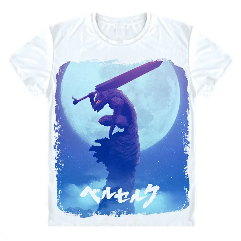 

Anime Berserk T Shirt Viking Berserkers Manga Monster Wolf Norse Mythology Skull Top Tee Classic Japan Vintage Cool TSHIRT