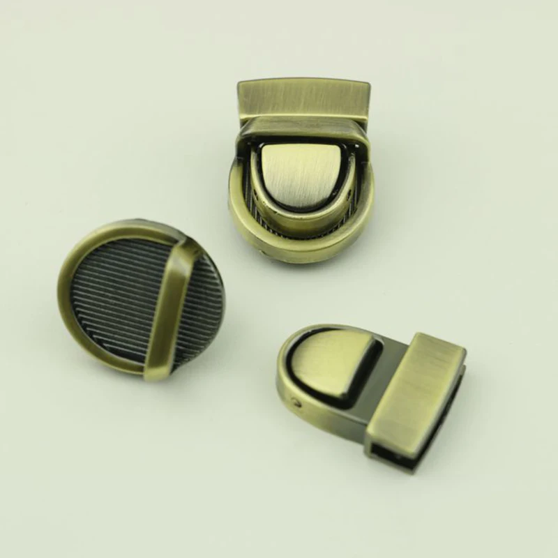 Металлическая круглая форма застежка с поворотным замком закручивающийся замок