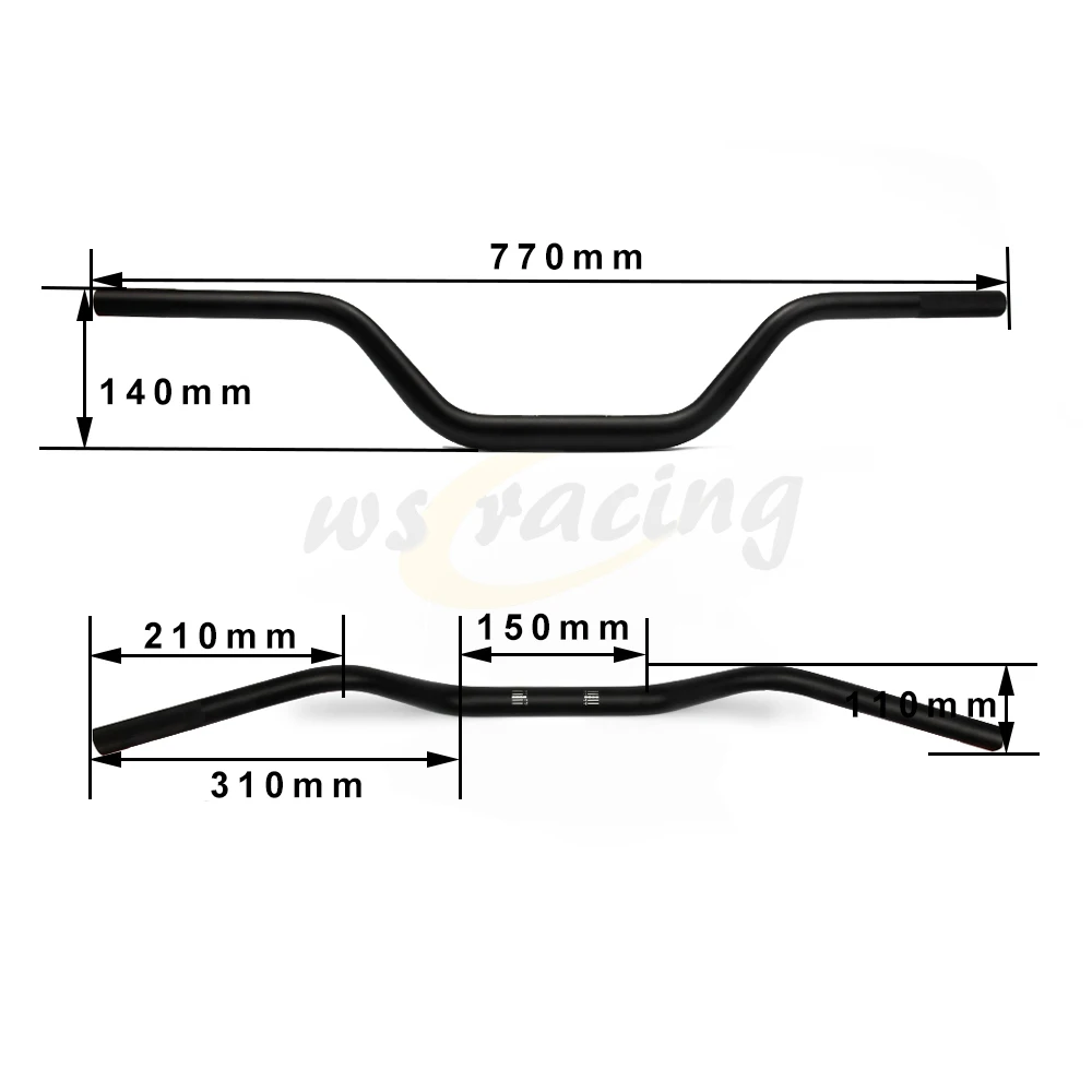 Мотоциклетный руль 1/4 &quot28 мм средняя ручка колеса трубки для CR XR YZ KLX KX WR RM WRF YZF RMX RMZ