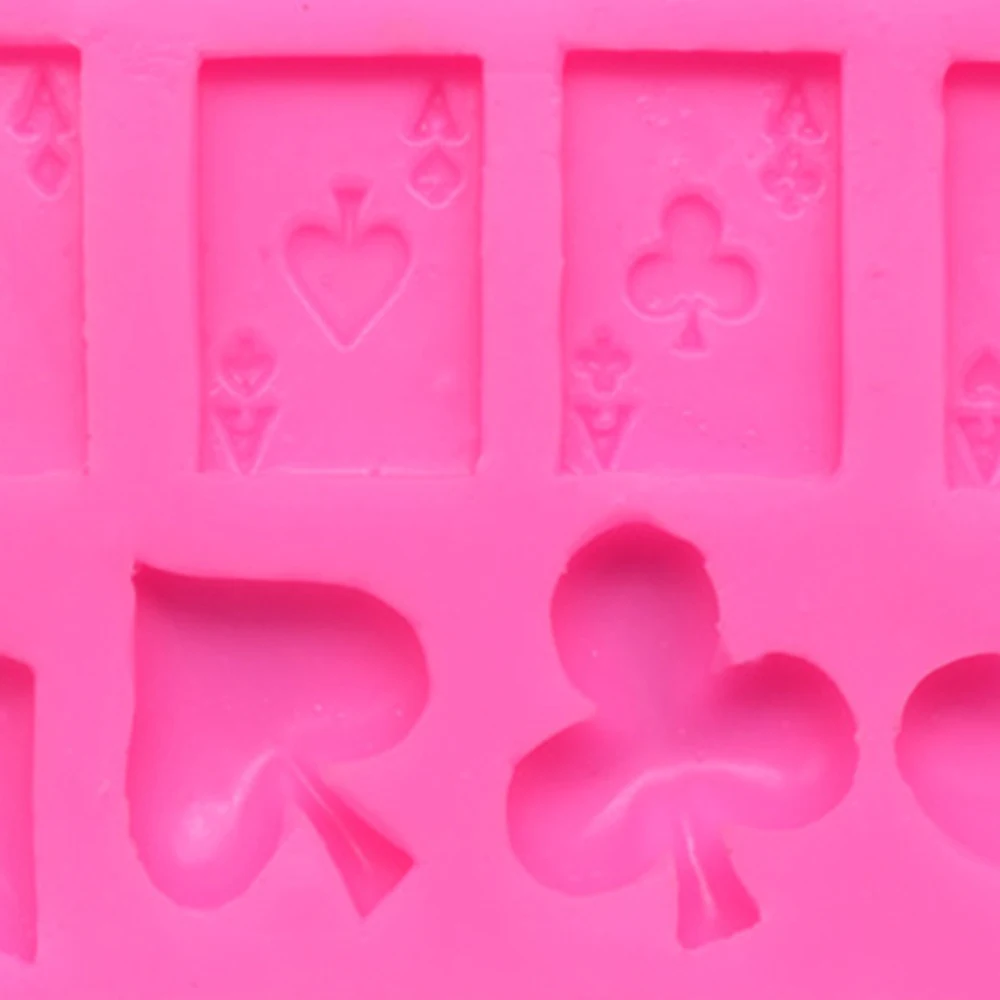 Силиконовая форма для покерного печенья шоколада игральные карты помадки