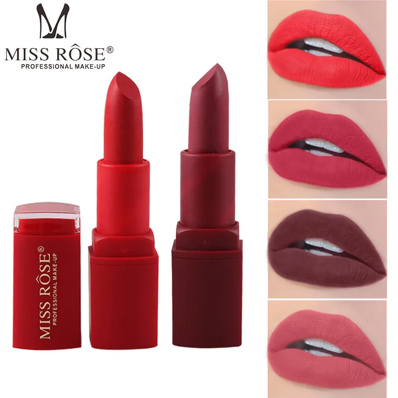 

2019 Hot Waterproof Nude Matte Velvet Glossy Lip Gloss Lipstick Lip Balm Sexy Red Lip Tint 12 Colors Women Fashion Makeup Gift