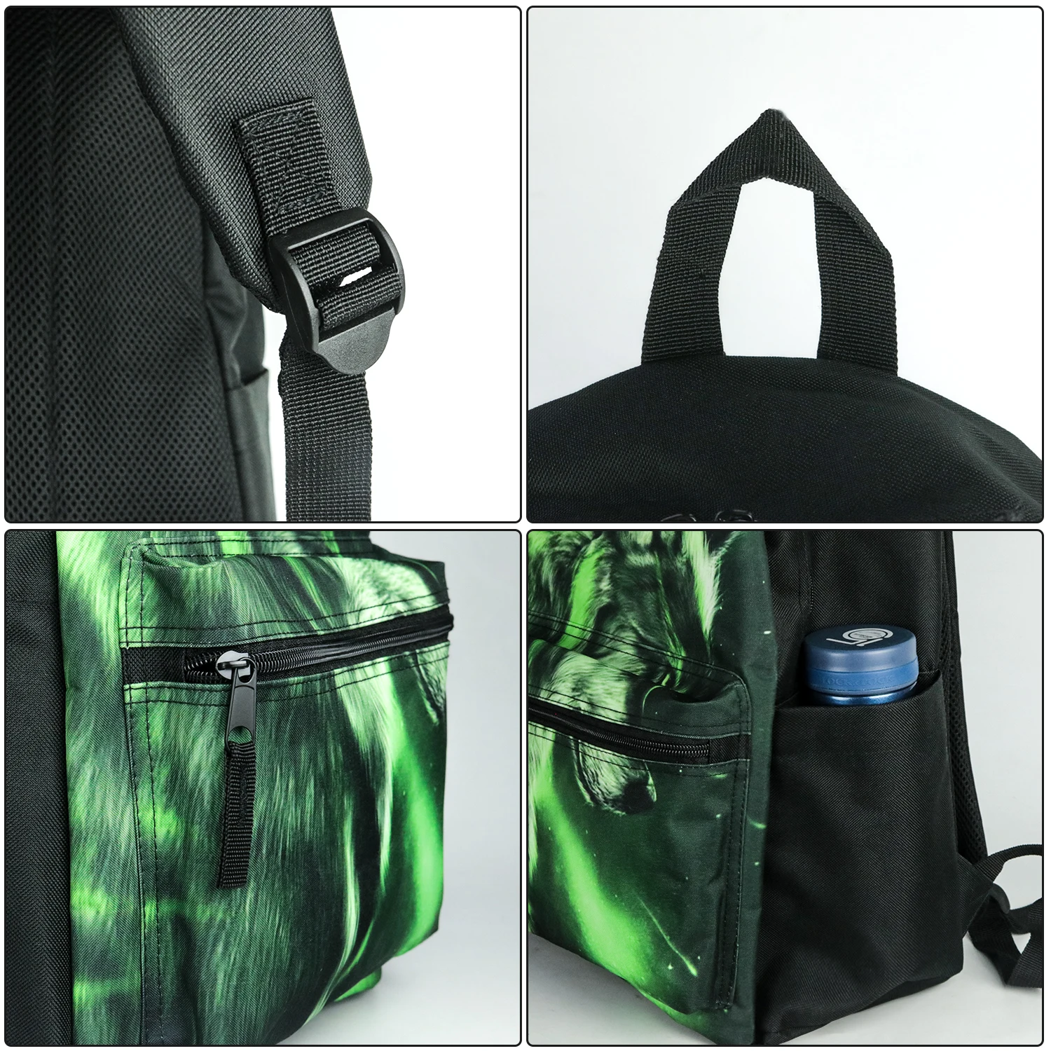 Рюкзак THIKIN женский с принтом Африканской тематики школьный ранец для