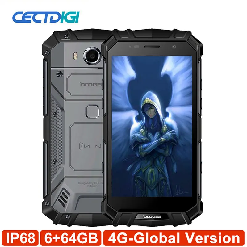 Doogee S60 смартфон с 6 дюймовым дисплеем восьмиядерным процессором Helio P25 ОЗУ ГБ ПЗУ 64