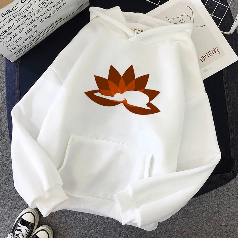 

Women Hoodies Funny Kawaii Hoodies Yoga Meditation Pattern Oversized Sweatshirt Harajuku Pullover Drawstring Korean Style hoodie