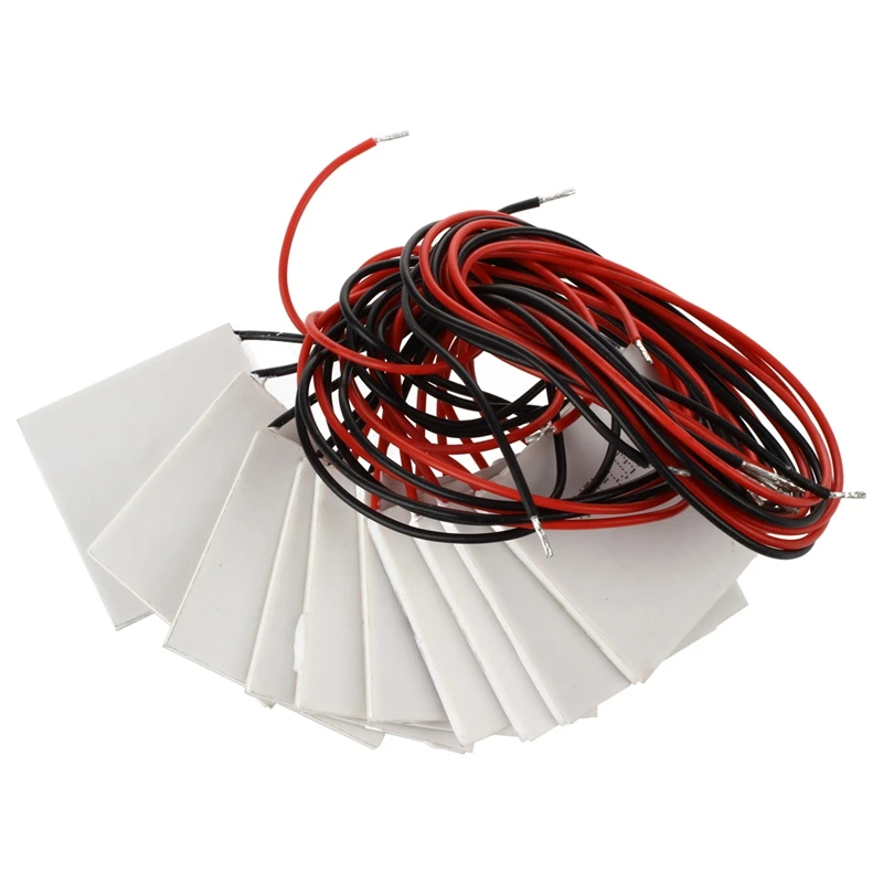 

10pcs TEC1 12706 Heatsink Thermoelectric Cooler Peltier Cool Plate Module 12V 6A