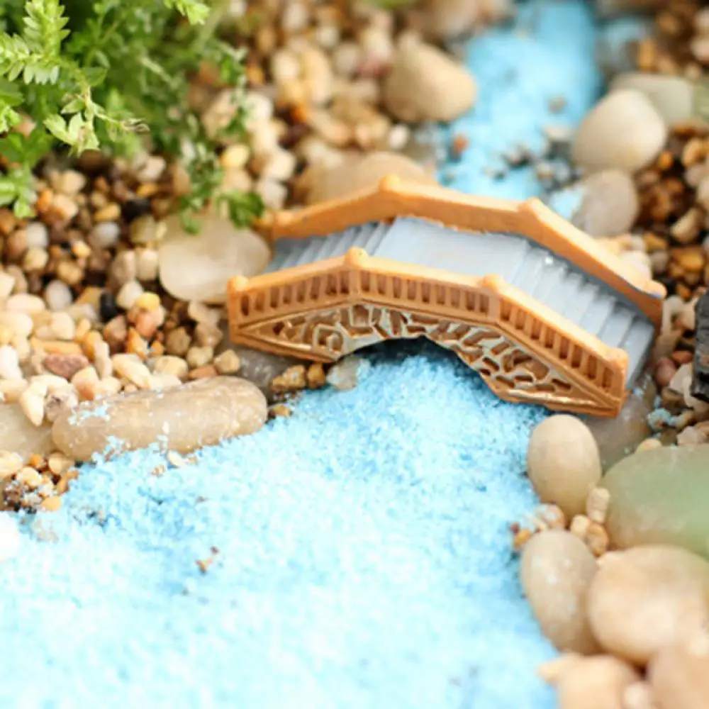 Новинка фигурки с каменным мостом миниатюрные изделия из смолы сказочные