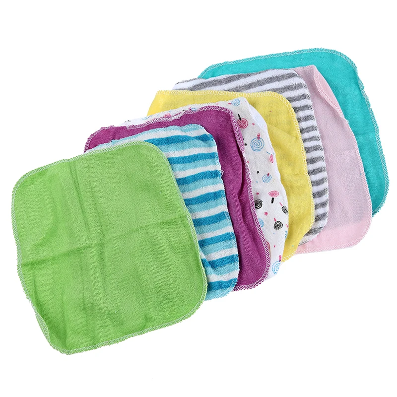 

Baby Face Washers Hand Towels Cotton Wipe Wash Cloth 8pcs/Pack