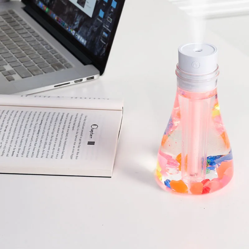 500 мл Желая бутылка увлажнитель воздуха с красочным ночным светом ароматизатор