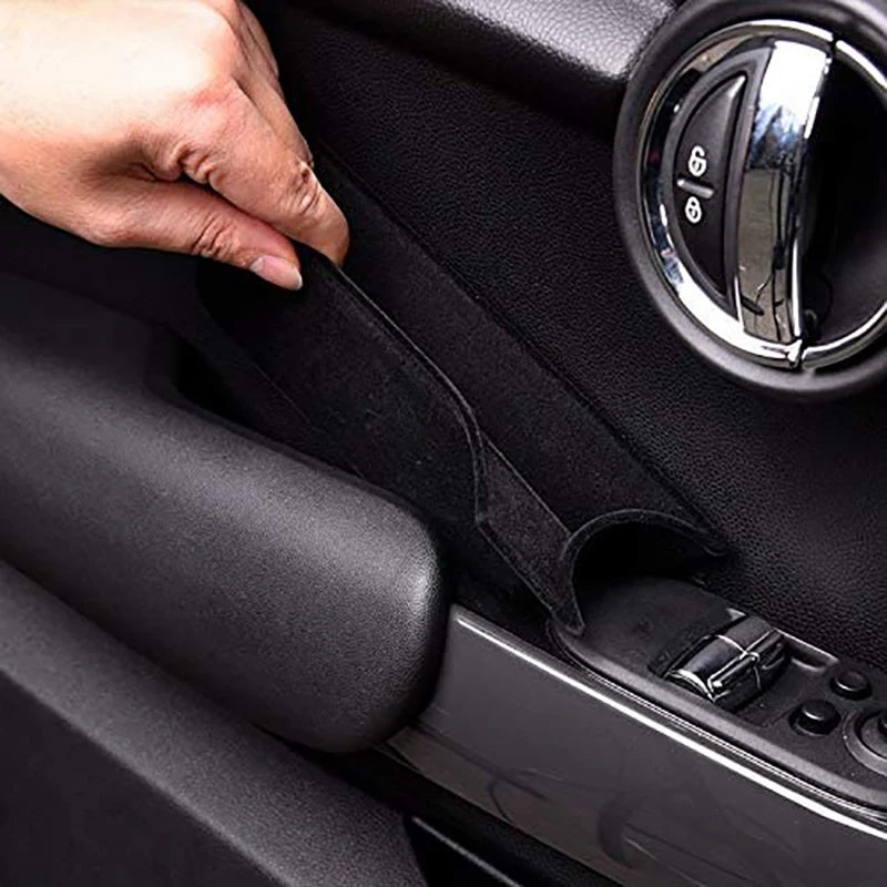 

2PCS Car Side Door Handle Armrest Storage Box Case Fit for Mini Cooper F56 Door Phone Container Organizer ABS Tray