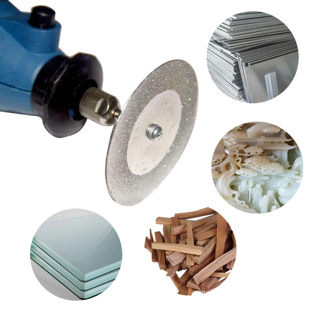

20-50mm Dremel Accessories Diamond Grinding Wheel Saw Circular Cutting Disc Dremel Rotary Tool Diamond Discs Drill Bit Mini Circ