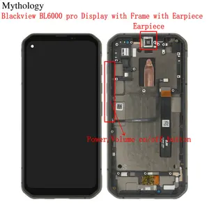 for blackview bl6000 pro lcd display touch screen earpiece volume power button flex cable frame mobile phone repair parts free global shipping