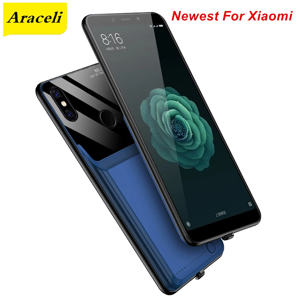Чехол с аккумулятором Araceli для Xiaomi Mi 6X A2 8 9 Pro 10000 мАч чехол зарядным устройством