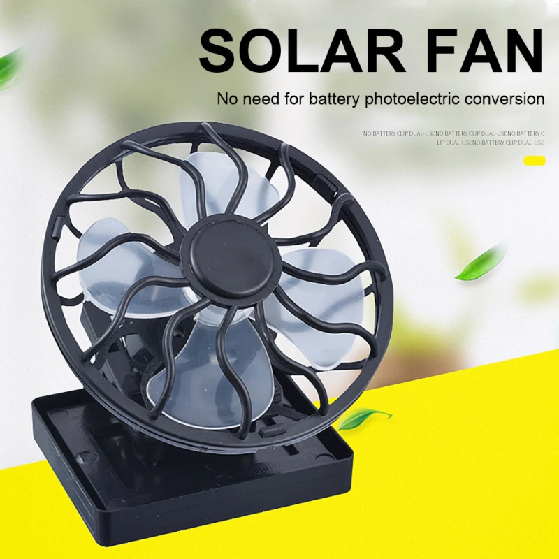 

Handsfree Clip-on Hat Solar Fan Portable Sun Energy Power Fans Summer Cooling Fan For Summer Traveling Fishing Outdoor Sport