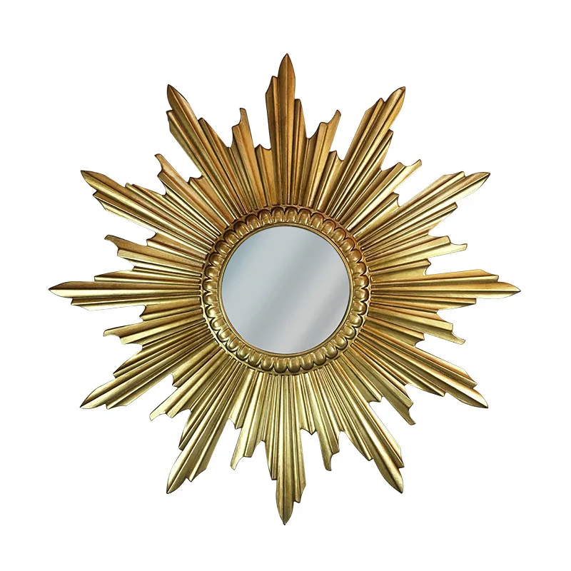 

craft home decoration accessories Entrance sunglasses iron art wall decoration hanging mirror TV sofa background wall decoration