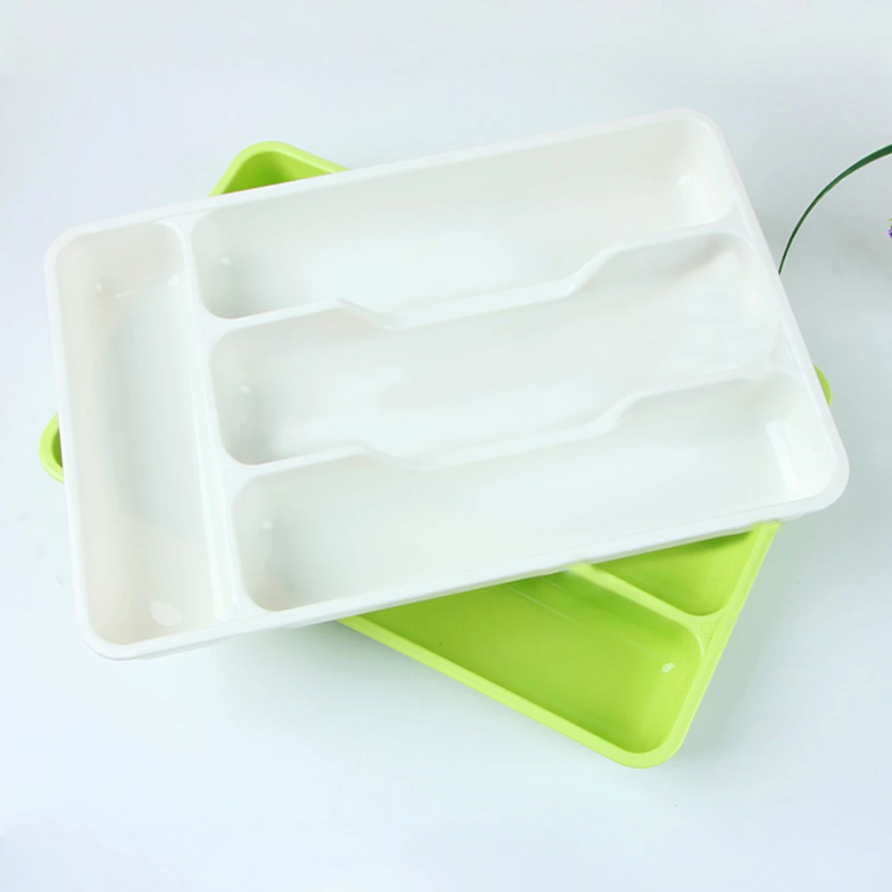 Kitchen Drawer Organizer Tray Spoon Cutlery Cabinet Partition Completed Storage Box Room Organization | Дом и сад