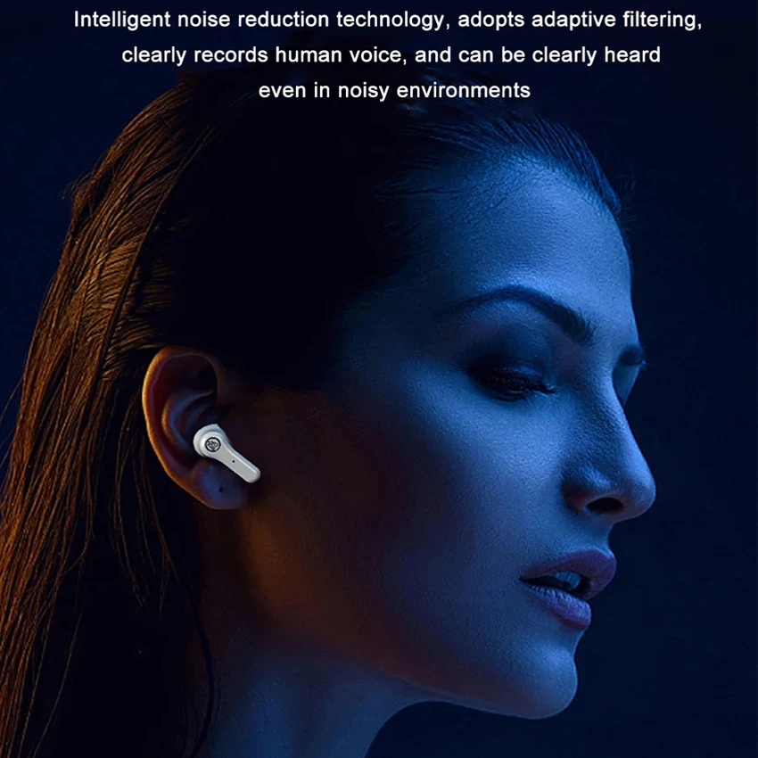 

TWS Wireless Headphones HD Stereo Wireless Bluetooth Earphone 5.0 Headphones Sports Waterproof TWS Long Standby Headrest