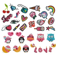 cartoon sticker diamond painting kits for kids diy diamond kits paint by numbers handmade sticker arts and crafts for children
