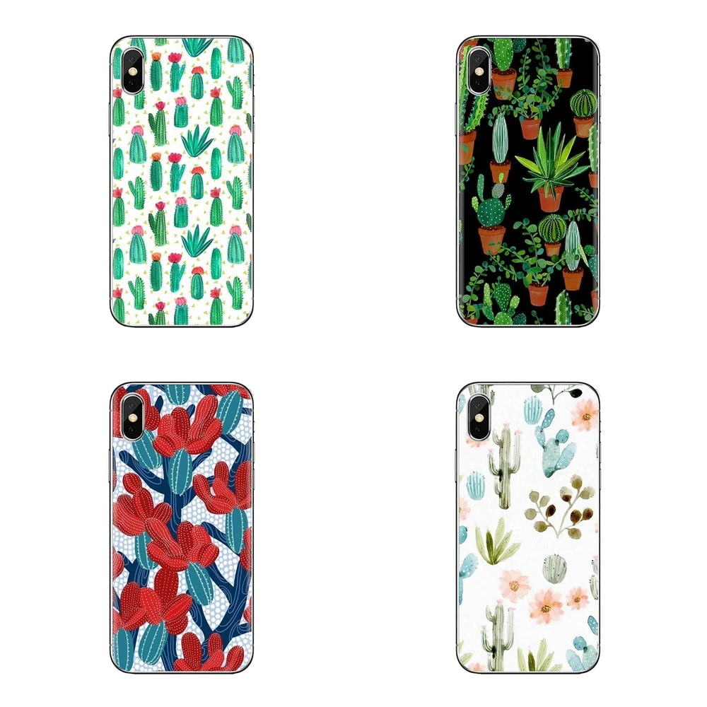 Cactus Flowers Green Plants Desert For Huawei Nova 2 3 2i 3i Y6 Y7 Y9 Prime Pro GR3 GR5 2017 2018 2019 Y5II Y6II Soft Shell Case |