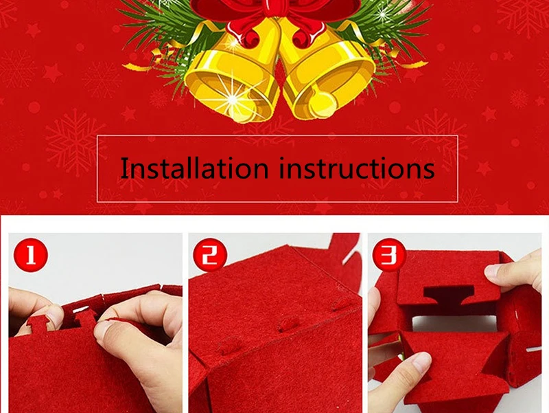 Рождественская коробка для конфет лося снеговика Подарочная сумка Санта Клаус